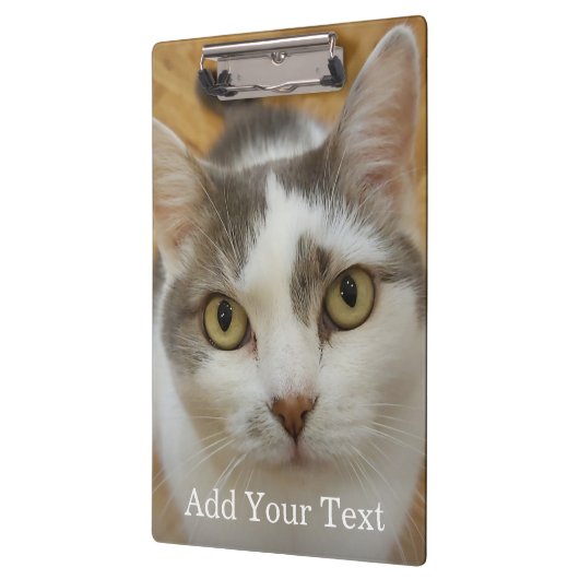 Aangepaste foto en tekst op maat klembord (Links)