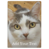 Aangepaste foto en tekst op maat klembord (Achterkant)