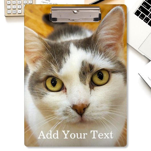 Aangepaste foto en tekst op maat klembord