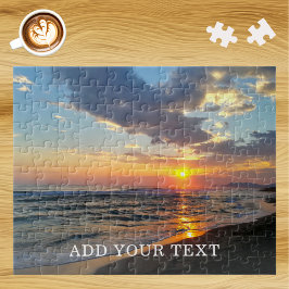 Aangepaste foto en tekst op maat legpuzzel