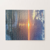 Aangepaste foto en tekst op maat legpuzzel (Horizontaal)