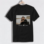 Aangepaste foto en tekst op maat t-shirt<br><div class="desc">Speciaal op maat gemaakte foto- en tekstshirts uit Ricaso - voeg uw eigen foto,  kunst en tekst toe aan dit aanpasbare shirt</div>