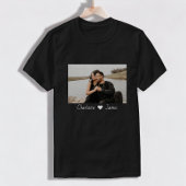 Aangepaste foto en tekst op maat t-shirt
