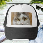 Aangepaste foto en tekst op maat trucker pet<br><div class="desc">Upload een foto, voeg een naam of een tekst toe, en creëer gemakkelijk uw gepersonaliseerde foto pet. Klik OP AANPASSEN om de tekstkleur te wijzigen. U kunt dit ONTWERP overdragen op andere Zazzle producten en het aanpassen om de meeste Zazzle punten te passen. U kunt VERDER AANPASSEN ook klikken om...</div>