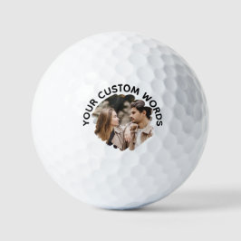 Aangepaste Foto en Tekst Perfect Gift voor Golfers Golfballen