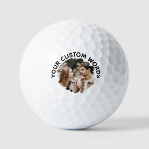 Aangepaste Foto en Tekst Perfect Gift voor Golfers Golfballen