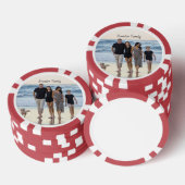 Aangepaste foto en tekst poker chips (Opstapeling)