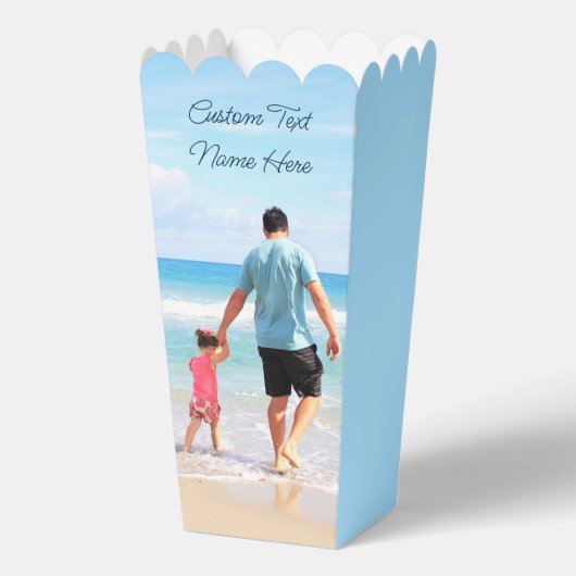 Aangepaste foto en tekst Popcorn Box gepersonalise Bedankdoosjes (Voorkant)