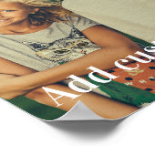 Aangepaste foto en tekst poster (Hoek)