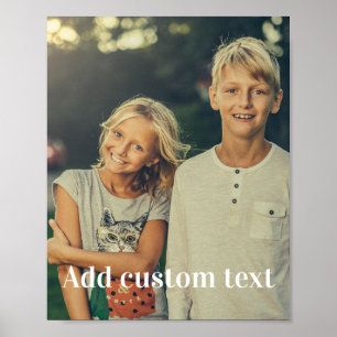 Aangepaste foto en tekst poster