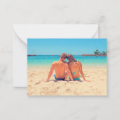 Aangepaste foto en tekst - Prettige feestdagen - z Notitiekaartje (Achterkant)