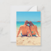 Aangepaste foto en tekst - Prettige feestdagen - z Notitiekaartje (Achterkant)