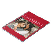 Aangepaste foto- en tekst romantisch cadeau - Gepe Notitieboek (Linkerzijde)