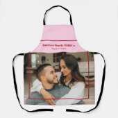 Aangepaste foto- en tekst romantisch cadeau - Gepe Schort (Voorkant)