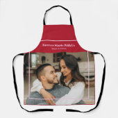 Aangepaste foto- en tekst romantisch cadeau - Gepe Schort (Voorkant)