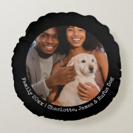 Aangepaste foto en tekst rond kussen