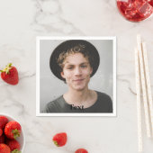 Aangepaste foto en tekst servet (Insitu)