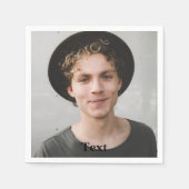 Aangepaste foto en tekst servet (Voorkant)