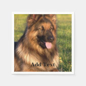 Aangepaste foto en tekst servet (Voorkant)