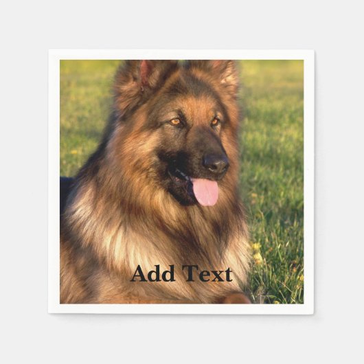 Aangepaste foto en tekst servet (Voorkant)