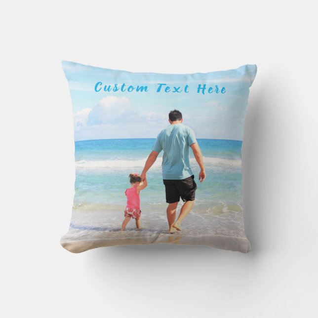 Aangepaste foto en tekst Sierkussen gepersonalisee (Voorkant)