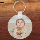 Aangepaste foto en tekst sleutelhanger (Voorkant)