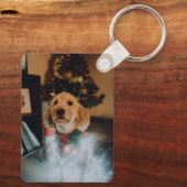 Aangepaste foto en tekst sleutelhanger (Achterkant)