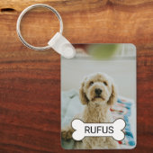 Aangepaste foto en tekst sleutelhanger (Voorkant)