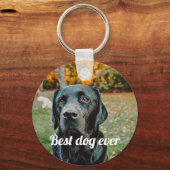 Aangepaste foto en tekst sleutelhanger (Voorkant)