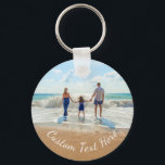 Aangepaste foto en tekst Sleutelhanger Uw familief<br><div class="desc">Aangepaste foto en tekst - Uniek uw eigen ontwerp - Gepersonaliseerde familie / vrienden of persoonlijke cadeautjes - Voeg Jouw tekst en foto toe - vergroot en verplaats elementen met aanpassingsgereedschap!</div>