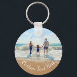 Aangepaste foto en tekst Sleutelhanger Uw familief<br><div class="desc">Aangepaste foto en tekst - Uniek uw eigen ontwerp - Gepersonaliseerde familie / vrienden of persoonlijke cadeautjes - Voeg Jouw tekst en foto toe - vergroot en verplaats elementen met aanpassingsgereedschap!</div>
