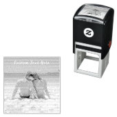 Aangepaste foto en tekst Stam Voorbeeld van uw eig Zelfinktende Stempel (In situ)