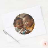 Aangepaste Foto en Tekst Sticker (Envelop)