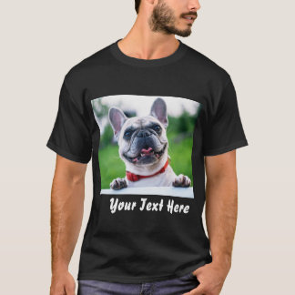 Aangepaste foto en tekst T-Shirt