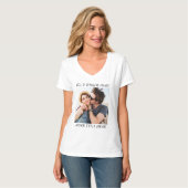 Aangepaste foto en tekst t-shirt (Voorkant volledig)