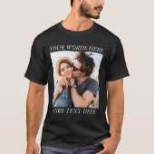 Aangepaste foto en tekst t-shirt (Voorkant)