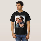 Aangepaste foto en tekst t-shirt (Voorkant volledig)