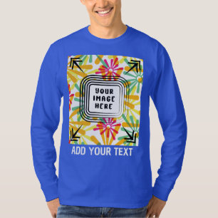 Aangepaste foto en tekst toevoegen t-shirt