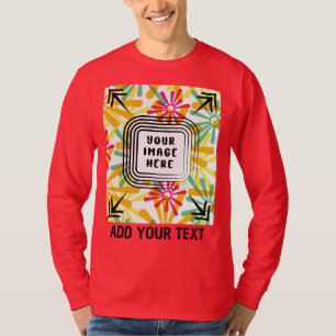 Aangepaste foto en tekst toevoegen t-shirt