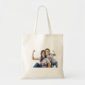 Aangepaste foto en tekst. tote bag (Voorkant)