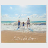 Aangepaste foto en tekst - Uniek uw eigen ontwerp  Cadeaupapier (Vlak)