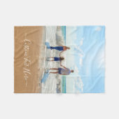 Aangepaste foto en tekst - Uniek uw eigen ontwerp  Fleece Deken (Voorkant (Horizontaal))