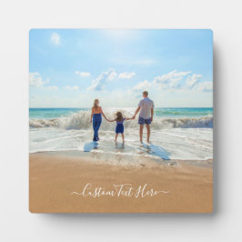 Aangepaste foto en tekst - Uniek uw eigen ontwerp Fotoplaat