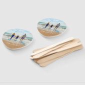 Aangepaste foto en tekst - Uniek uw eigen ontwerp Handwaaier (Niet-gemonteerd)