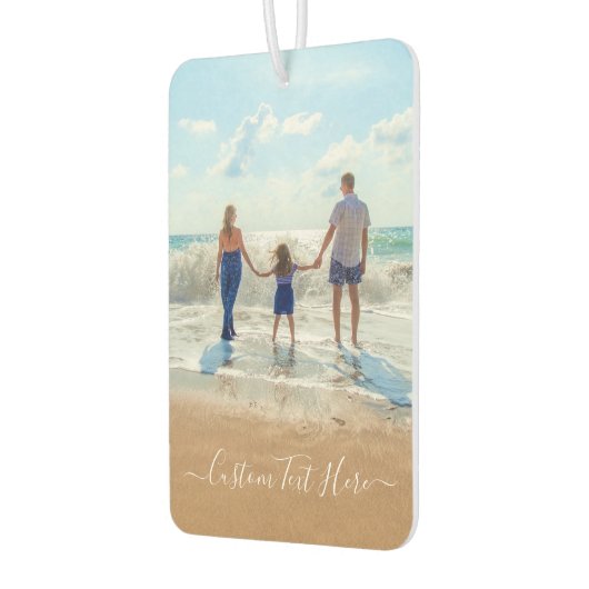 Aangepaste foto en tekst - Uniek uw eigen ontwerp Luchtverfrisser (Links)