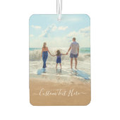 Aangepaste foto en tekst - Uniek uw eigen ontwerp Luchtverfrisser (Achterkant)