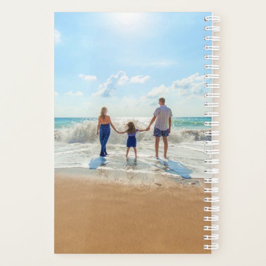 Aangepaste foto en tekst - Uniek uw eigen ontwerp Planner (Achterkant)