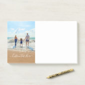 Aangepaste foto en tekst - Uniek uw eigen ontwerp  Post-it® Notes (Op bureau)