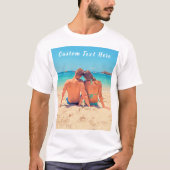 Aangepaste foto en tekst - uw eigen ontwerp aanpas t-shirt (Voorkant)