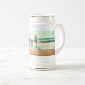 Aangepaste Foto en Tekst Uw Eigen Ontwerp Beer Ste Bierpul (Voorkant rechts)